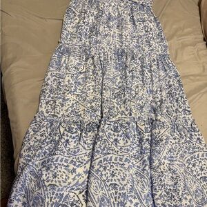 Trixxi Blue and White A-Line Skirt